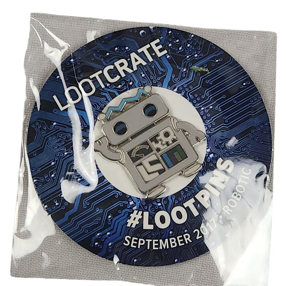 Loot Crate September 2017 Robotic Themed Pin